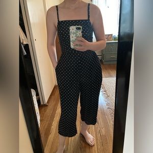Black&White Polka Dot Jumpsuit w/ Pockets Old Navy. Petite XS.